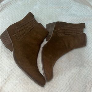 Esprit Trissa Suede Brown Ankle Boots Size 10